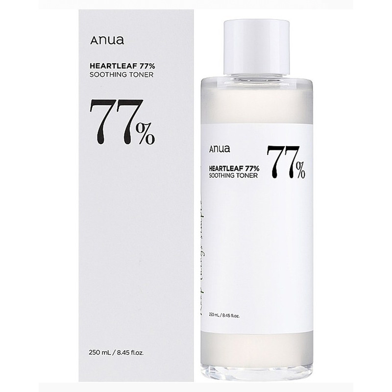 تونر صورت آنوا مدل Heartleaf 77 Soothing حجم 250 میلی‌لیتر