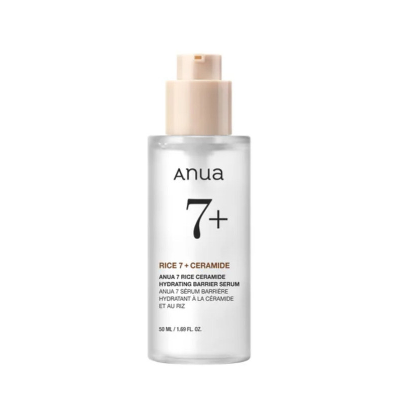 سرم آبرسان و تقویت‌کننده سد دفاعی پوست آنوا مدل Rice 7 + Ceramide Hydrating Barrier Serum حجم 50 میلی‌لیتر