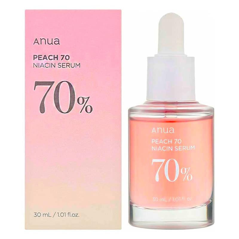 سرم ضد التهاب و روشن‌کننده پوست آنوا مدل Peach 70 Niacinamide Serum مناسب انواع پوست حجم 30 میلی‌لیتر