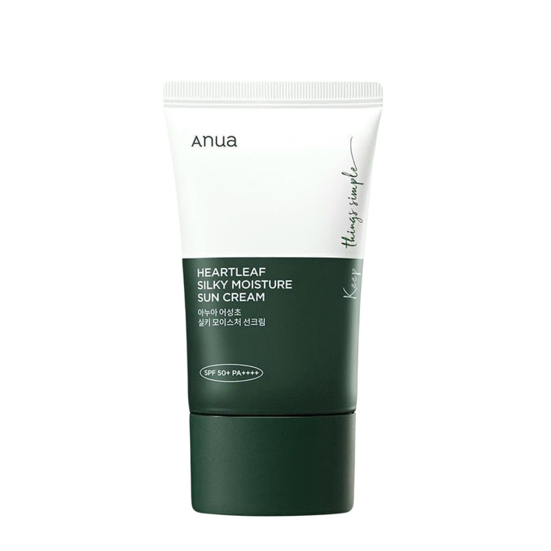 کرم ضد آفتاب بی‌رنگ دست و صورت آنوا SPF 50+ مدل Heartleaf محافظ UVA/UVB مناسب انواع پوست حجم 50 میلی‌لیتر