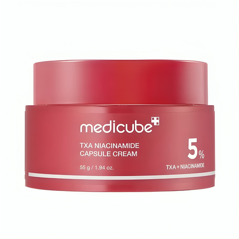 کرم روشن کننده روز و شب مدیکیوب مدل TXA + Niacinamide 5% مناسب انواع پوست حجم 55 میلی‌لیتر