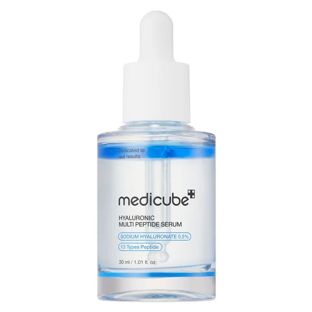 سرم آبرسان و جوانساز پوست مدیکیوب مدل Hyaluronic Multi Peptide مناسب انواع پوست حجم 30 میلی‌لیتر