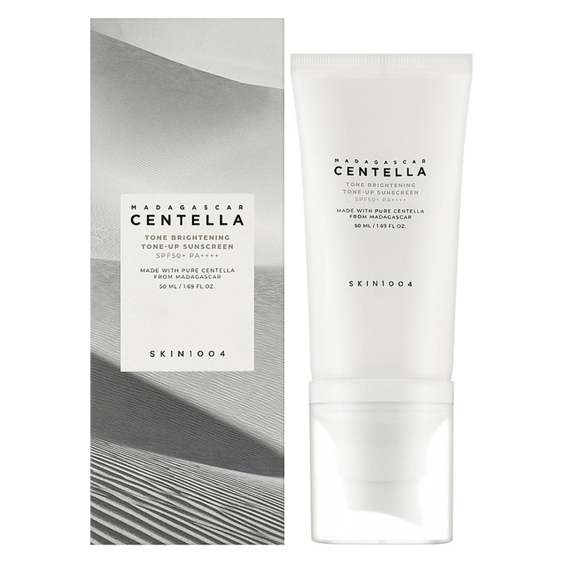 کرم ضد آفتاب رنگی سنتلا مدل Madagascar Centella Tone Brightening Tone-Up Sunscreen SPF50+ PA++++ مناسب انواع پوست حجم 50 میلی‌لیتر