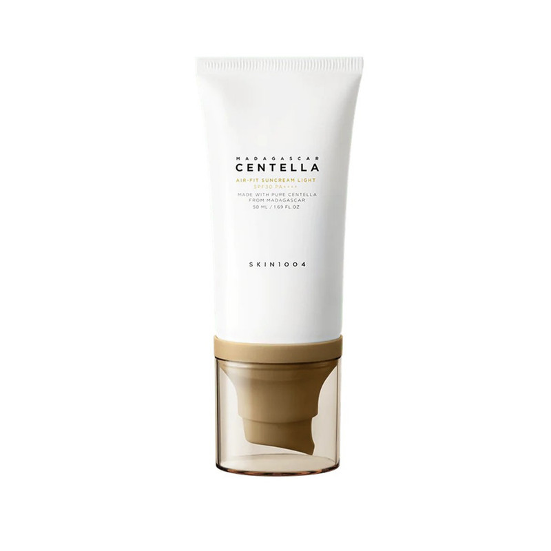 کرم ضد آفتاب بدون رنگ سنتلا مدل SKIN1004 Madagascar Centella Air-Fit Suncream Plus SPF30 PA++++ مناسب پوست حساس حجم 50 میلی‌لیتر