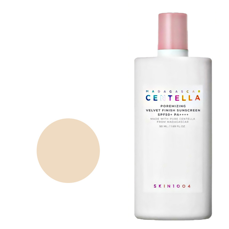 کرم ضد آفتاب رنگی صورت سنتلا مدل Madagascar Centella Air-Fit Suncream Plus Velvet Finish SPF50+ PA++++ مناسب انواع پوست حجم 50 میلی‌لیتر