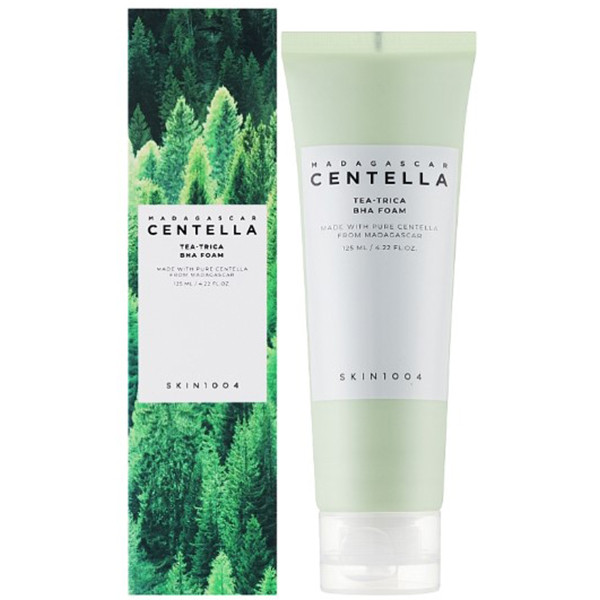 فوم شستشو صورت سنتلا مدل Madagascar Centella Tea-Trica BHA Foam مناسب انواع پوست حجم 125 میلی‌لیتر
