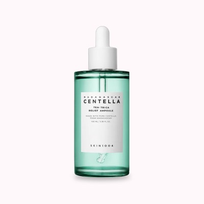 سرم ضد جوش و تسکین دهنده پوست سنتلا مدل Madagascar Centella Tea-Trica Relief Ampoule مناسب انواع پوست حجم 100 میلی‌لیتر