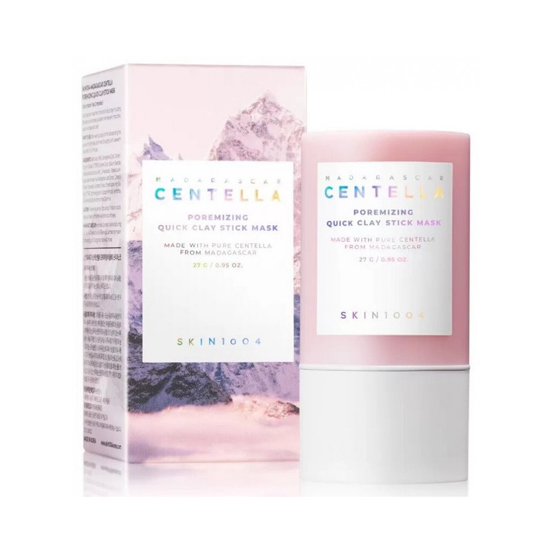 ماسک کوچک کننده منافذ پوست سنتلا اسکین 1004 مدل Madagascar Centella Poremizing Quick Clay Stick Mask مناسب انواع پوست وزن 27 گرم