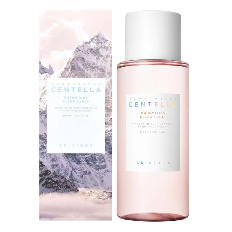 تونر کوچک کننده منافذ پوست سنتلا اسکین 1004 مدل Madagascar Centella Poremizing Clear Toner حجم 210 میلی‌لیتر