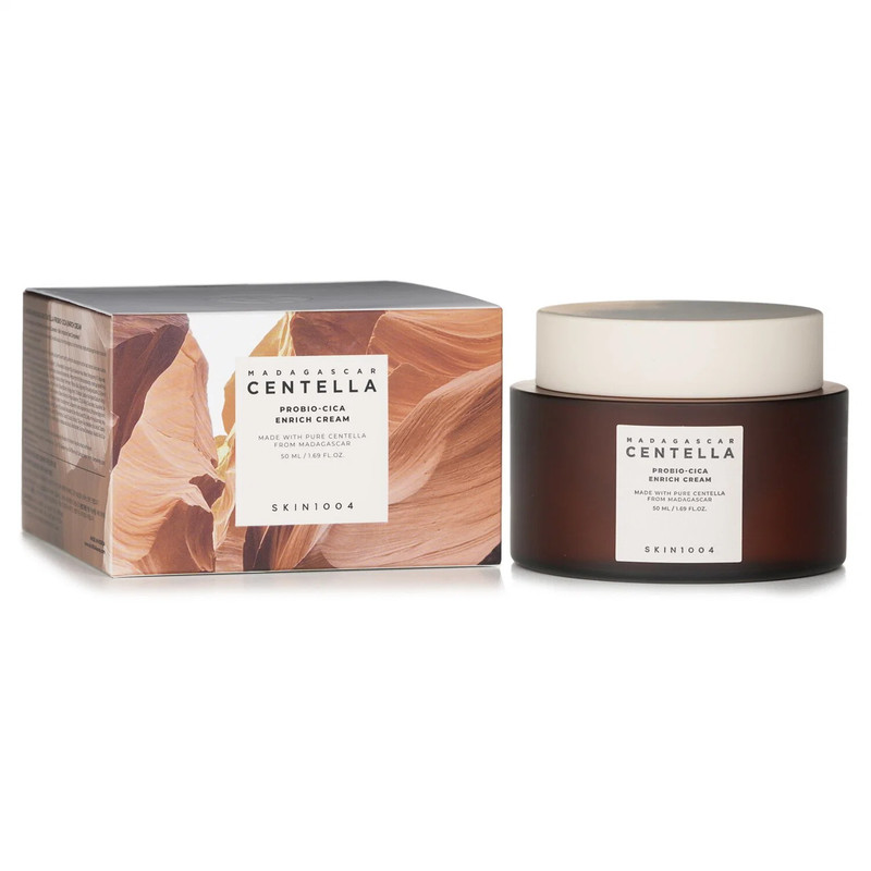 کرم مرطوب کننده و ترمیم کننده سنتلا اسکین 1004 مدل Madagascar Centella Probio-Cica Enrich Cream مناسب پوست خشک و حساس حجم 50 میلی‌لیتر