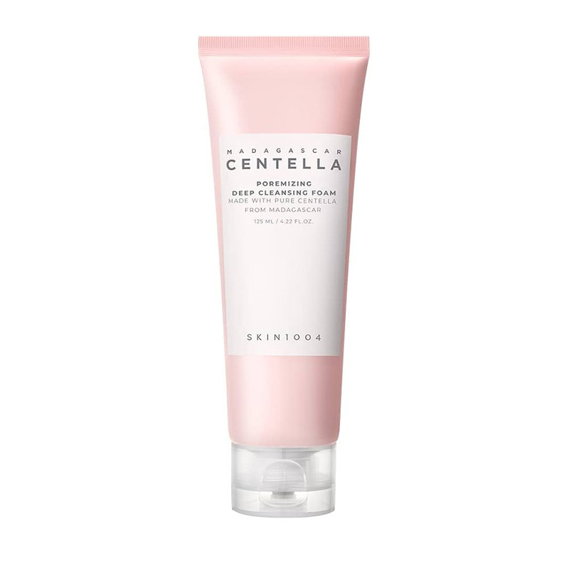 فوم پاک کننده صورت اسکین 1004 مدل Madagascar Centella Poremizing Deep Cleansing Foam مناسب پوست مختلط حجم 125 میلی‌لیتر