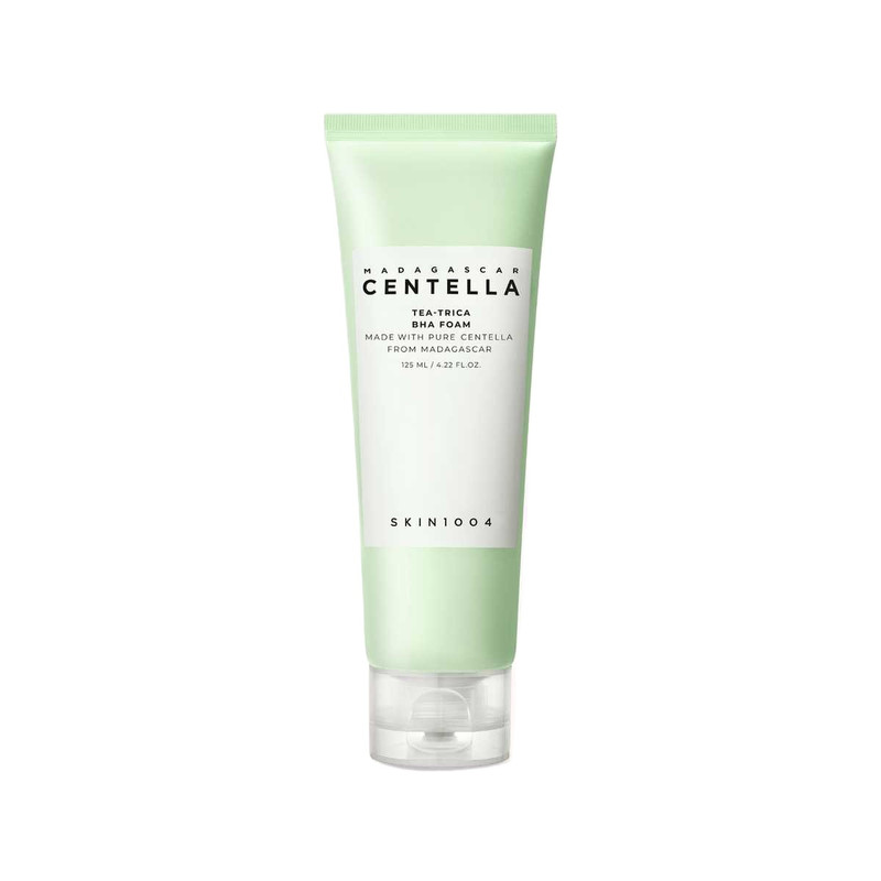 فوم پاک کننده صورت اسکین 1004 مدل Madagascar Centella Tea-Trica B5 Cleansing Foam مناسب انواع پوست حجم 125 میلی‌لیتر