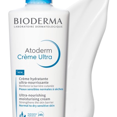 کرم پمپی مرطوب کننده و مغذی بایودرما مدل Atoderm Creme Ultra حجم 500 میلی‌لیتر