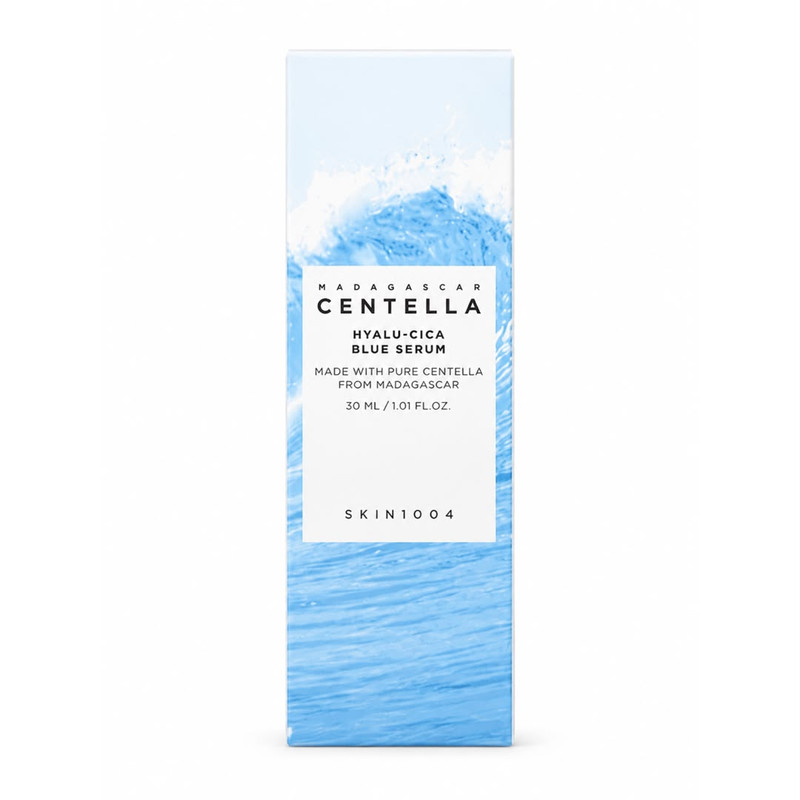 سرم تقویت کننده پوست سانتلا مدل Madagascar Centella Hyalu-Cica Blue Serum مناسب انواع پوست حجم 30 میلی‌لیتر