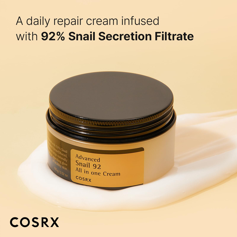 کرم آبرسان کوزارکس مدل Advanced Snail 92 All In One Cream حجم 100 میلی‌لیتر