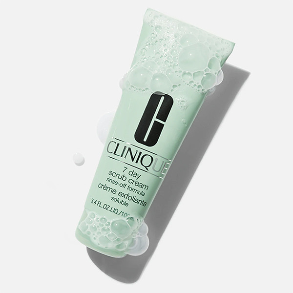 اسکراب لایه‌بردار پوست کلینیک مدل 7 Day Scrub Cream Rinse-Off Formula حجم 100 میلی‌لیتر