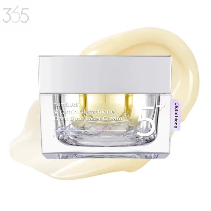 کرم روشن کننده و ضد لک نامبوزین مدل +5 Glutathione  مناسب برای انواع پوست حجم 50 میلی لیتر