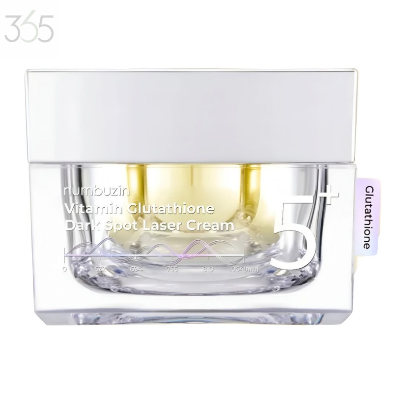 کرم روشن کننده و ضد لک نامبوزین مدل +5 Glutathione  مناسب برای انواع پوست حجم 50 میلی لیتر