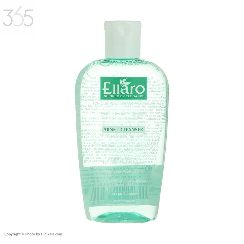 تونر پاک کننده صورت الارو مدل Akne Cleanser تحت لیسانس حجم 200 میلی لیتر