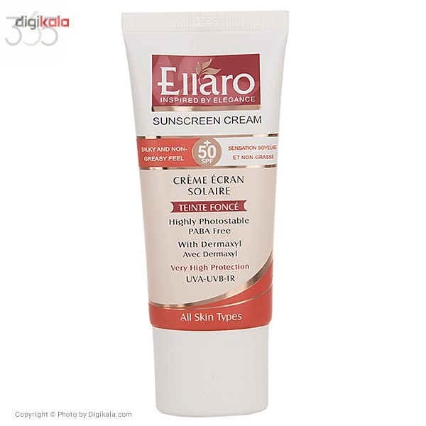 کرم ضد آفتاب رنگی الارو مدل SPF50 محافظ UVA ،UVB، ضد چروک، مناسب انواع پوست تحت لیسانس حجم 50 میلی‌لیتر