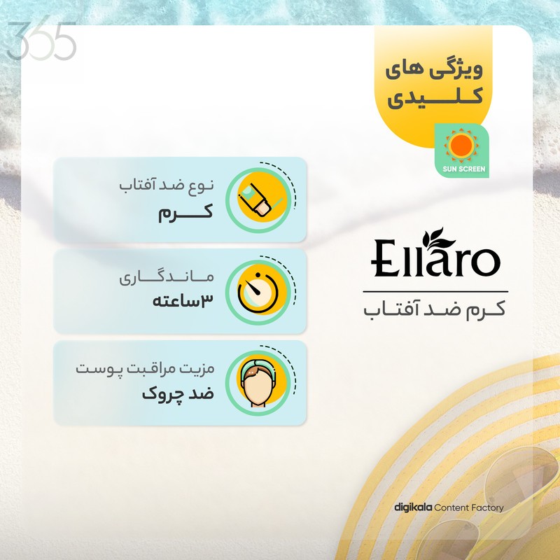 کرم ضد آفتاب رنگی الارو مدل SPF50 محافظ UVA ،UVB، ضد چروک، مناسب انواع پوست تحت لیسانس حجم 50 میلی‌لیتر