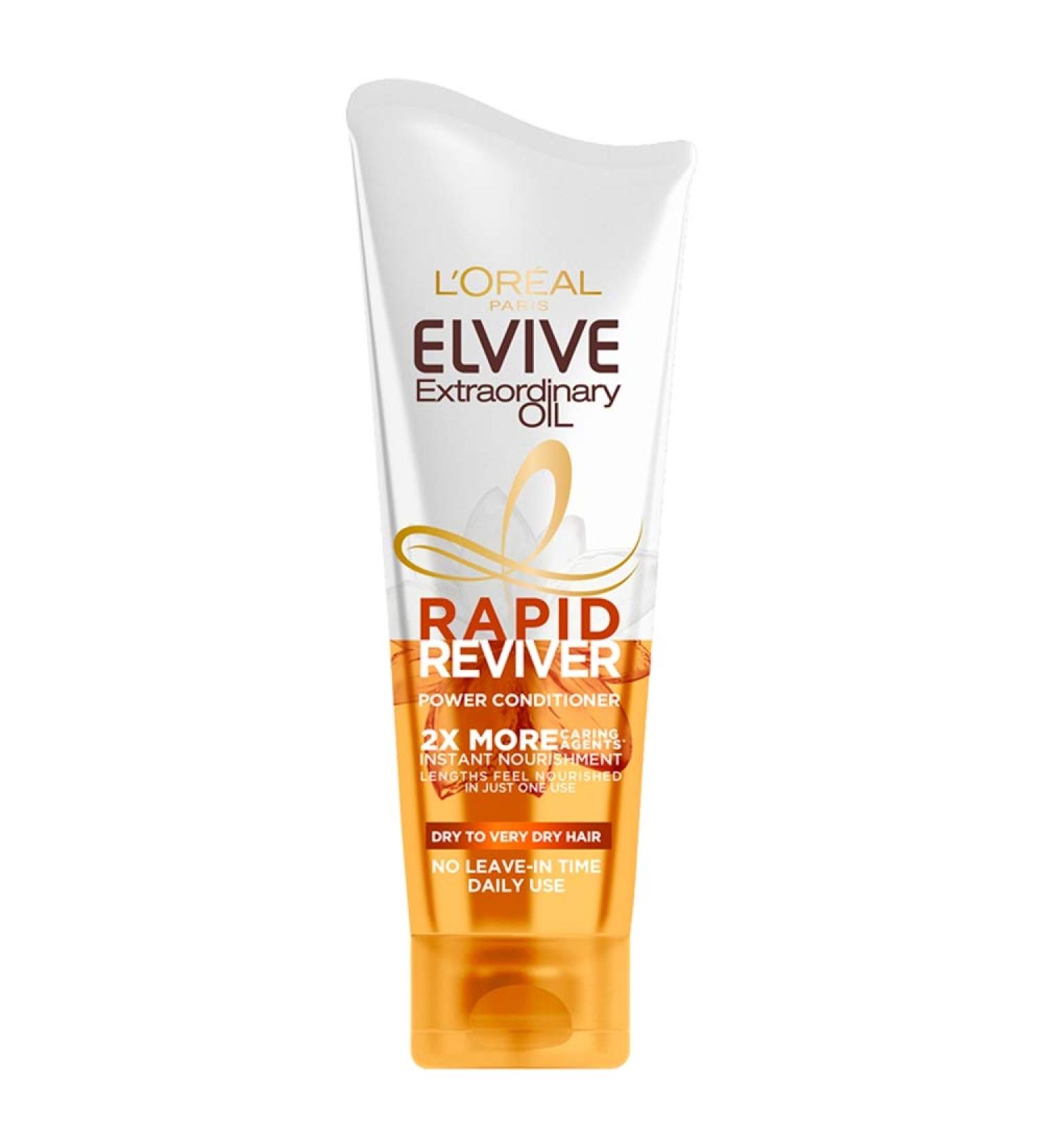 نرم کننده مو لورآل مدل Elvive Extraordinary Oil Rapid Reviver حجم 180 میلی‌لیتر