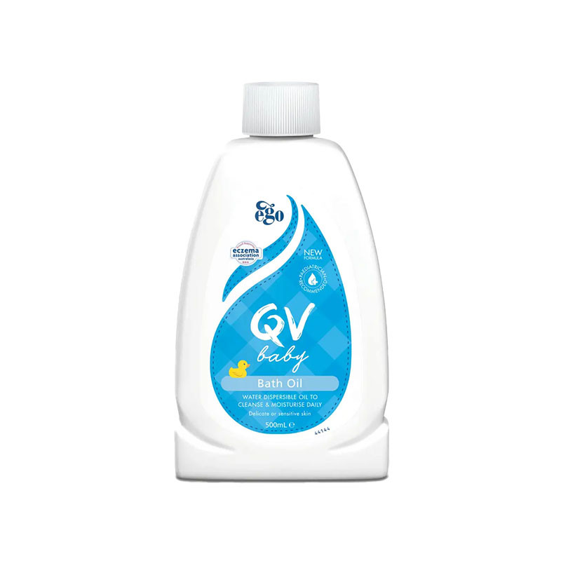 روغن بدن کودک کیووی مدل Bath Oil حجم 500 میلی‌لیتر