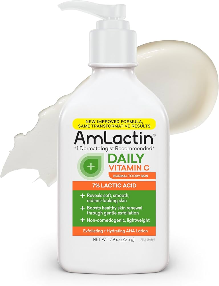 لوسیون بدن آم‌لکتین ویتامین C با لاکتیک اسید 7% (AmLactin Vitamin C Daily Nourish Lotion 7% Lactic Acid)