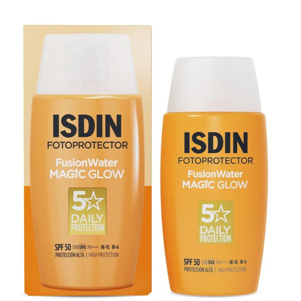 کرم ضد آفتاب ایزدین فیوژن واتر مجیک گلو SPF 30 (ISDIN Fusion Water Magic Glow SPF 30)
