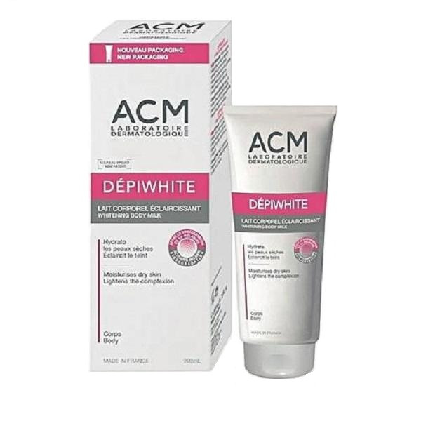 لوسیون روشن کننده بدن ای سی ام مدل Depiwhite مناسب انواع پوست حجم 200 میلی‌لیتر