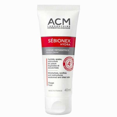 کرم ترمیم‌کننده ای سی ام مدل Sebionex Hydra مناسب پوست چرب حجم 40 میلی‌لیتر