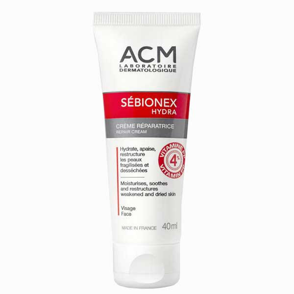 کرم ترمیم‌کننده ای سی ام مدل Sebionex Hydra مناسب پوست چرب حجم 40 میلی‌لیتر